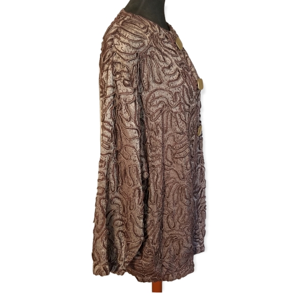 Dressy woman's plus size jacket blazer topper, with pockets, made in Korea 16W - Picture 5 of 9